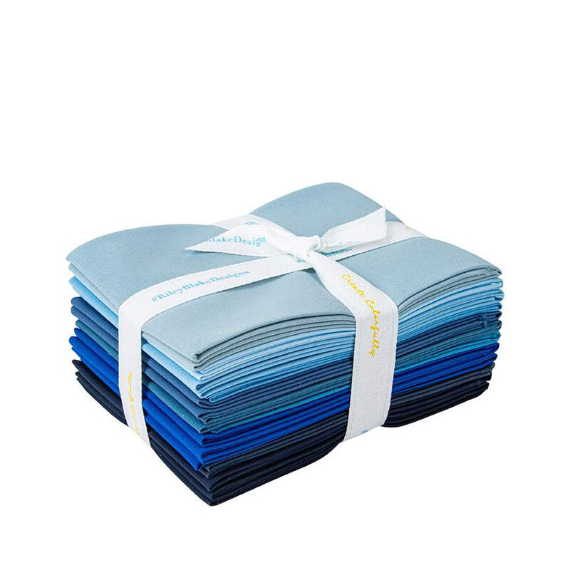 The blue FQ bundle in its packaging, isolated on a white background.