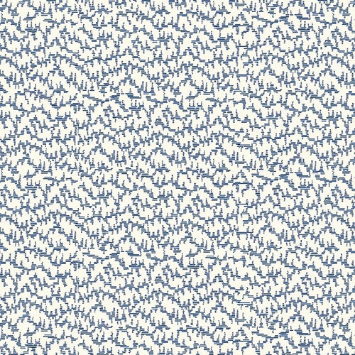 White fabric with a navy blue texture pattern