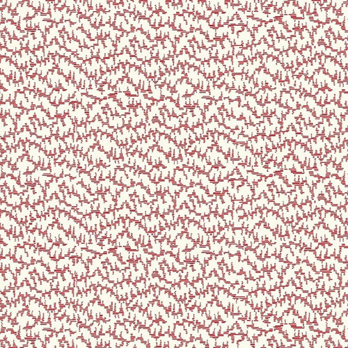 White fabric with red texture markings 