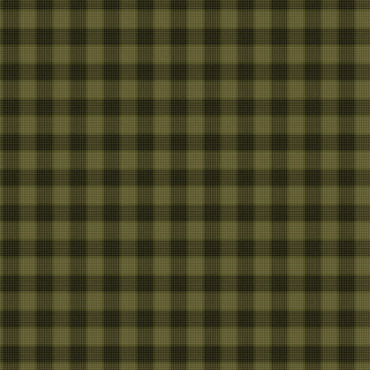 Green fabric with a black green plaid pattern 