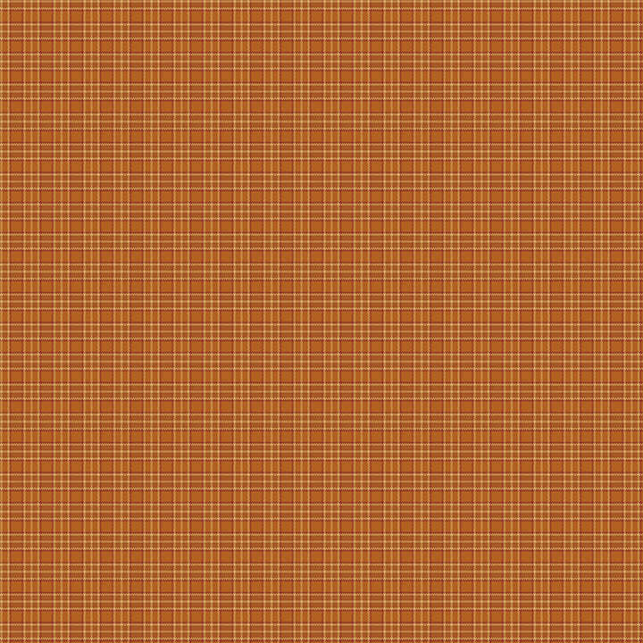 Orange fabric with a tonal plaid pattern 