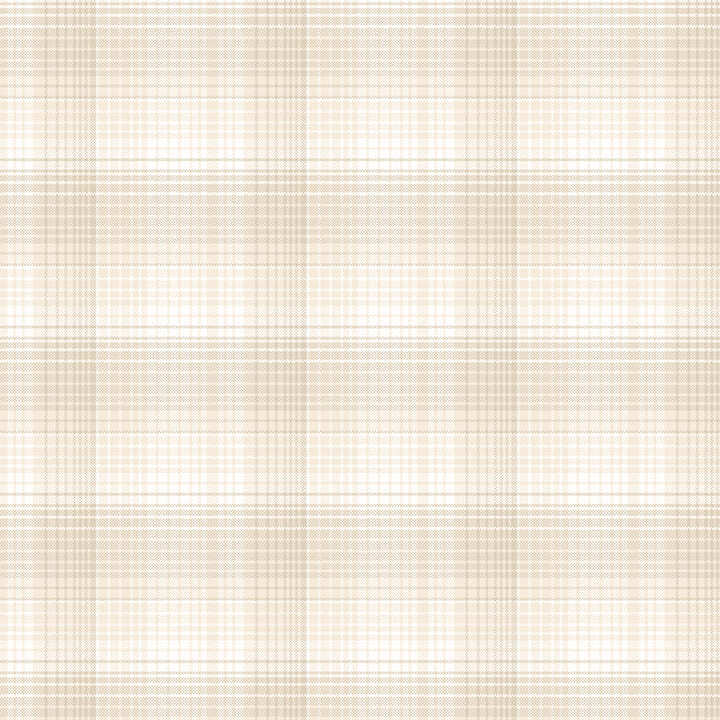 White fabric with a cream plaid pattern 