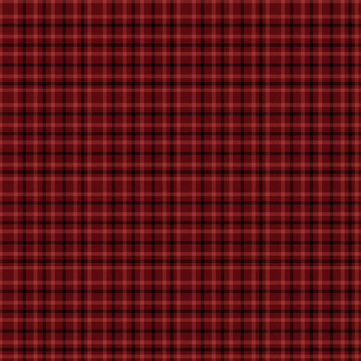 Red plaid pattern fabric with a black and red pattern 
