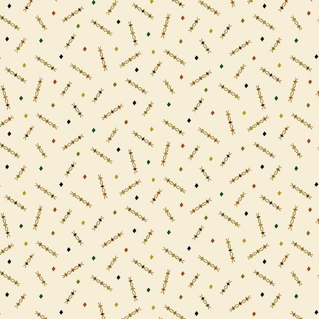 Cream fabric with a confetti pattern