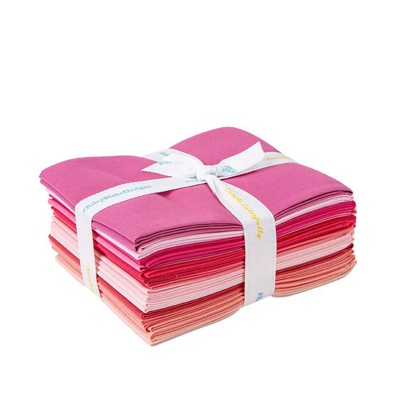 The pink FQ bundle in its packaging, isolated on a white background.