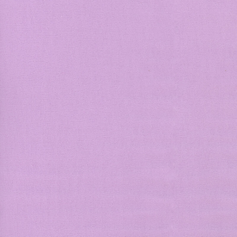 Lilac flannel fabric with slightly visible flannel texturing.