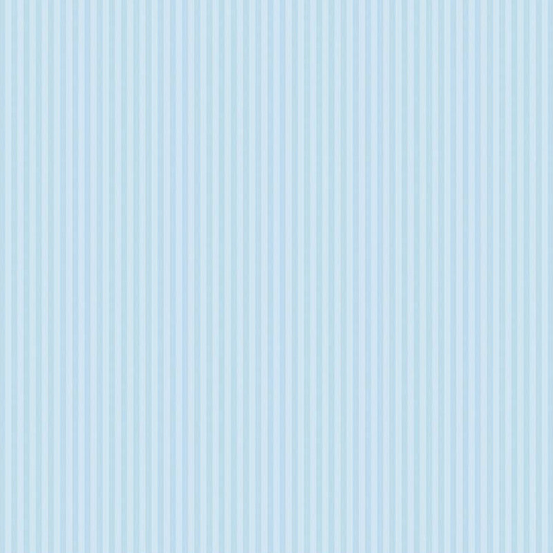 Tonal light blue striped fabric with alternating dark and light stripes