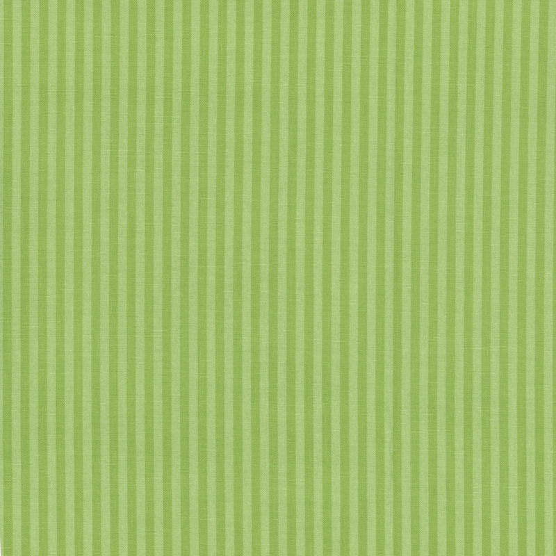 Green tonal striped fabric with 1/8