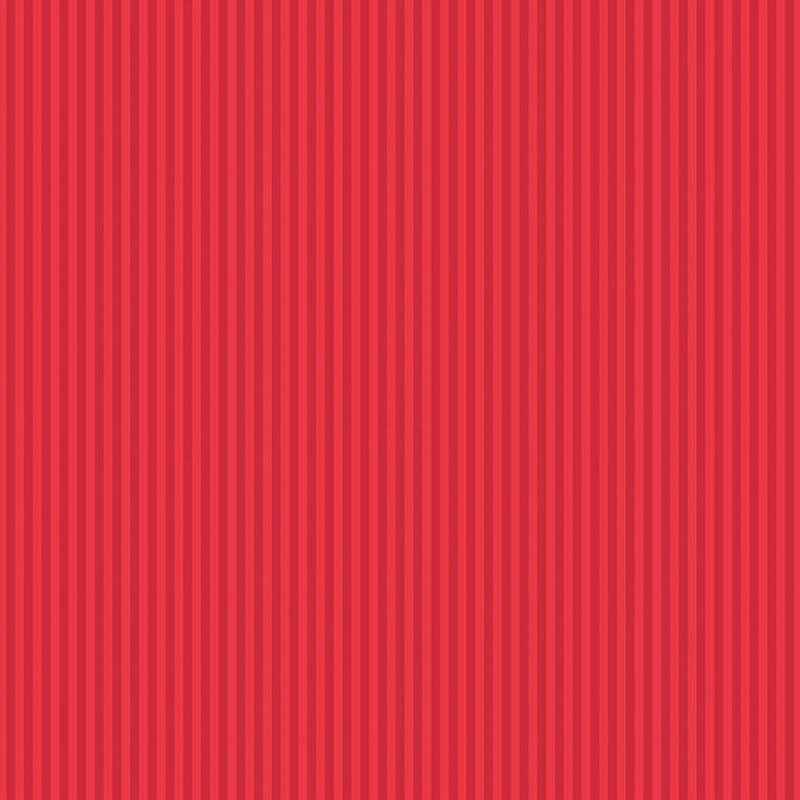 Tonal red striped fabric with 1/8