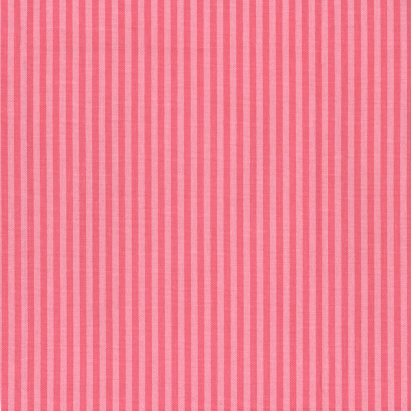 Tonal pink striped fabric with 1/8