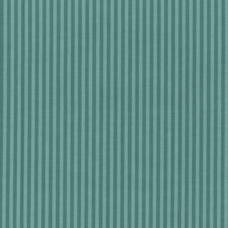 Tonal dark teal striped fabric with 1/8