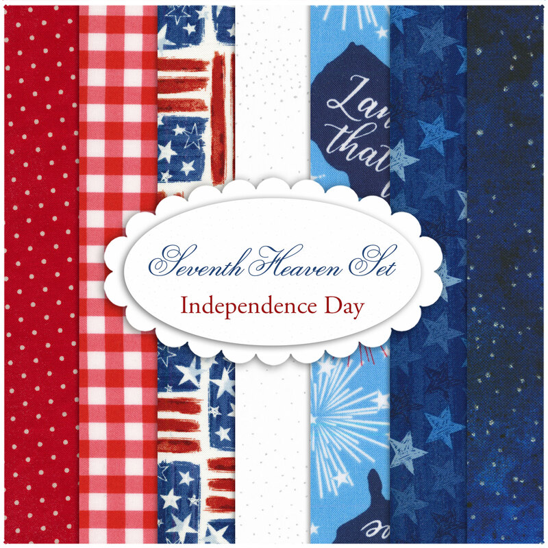 Seventh Heaven 7 FQ Set - Independence Day from Shabby Fabrics