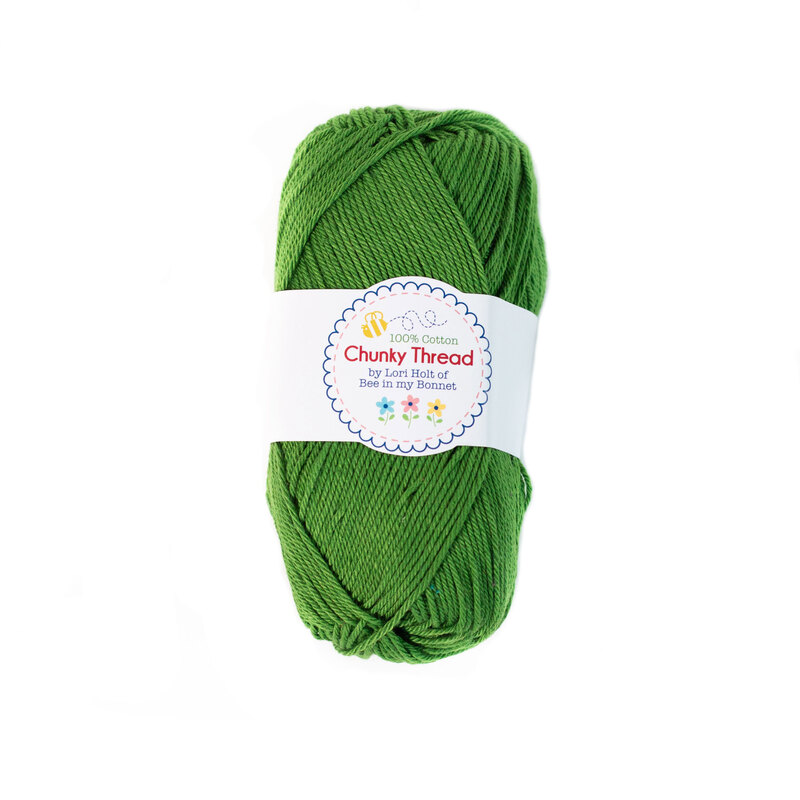 A skein of the Basil Chunky Thread, isolated on a white background.
