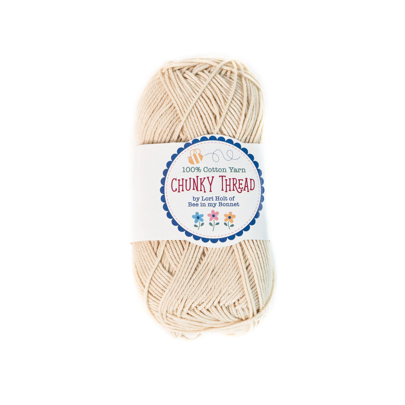 A skein of the Chamomile Chunky Thread, isolated on a white background.