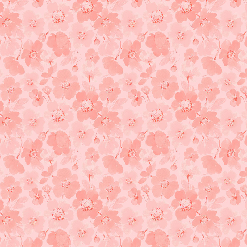 Tonal pink fabric with darker pink florals all over