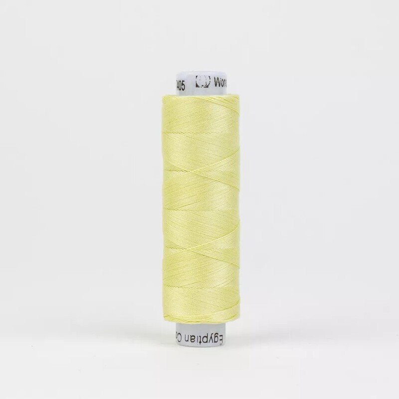 Spool of KT405 Pale Yellow, isolated on a white background