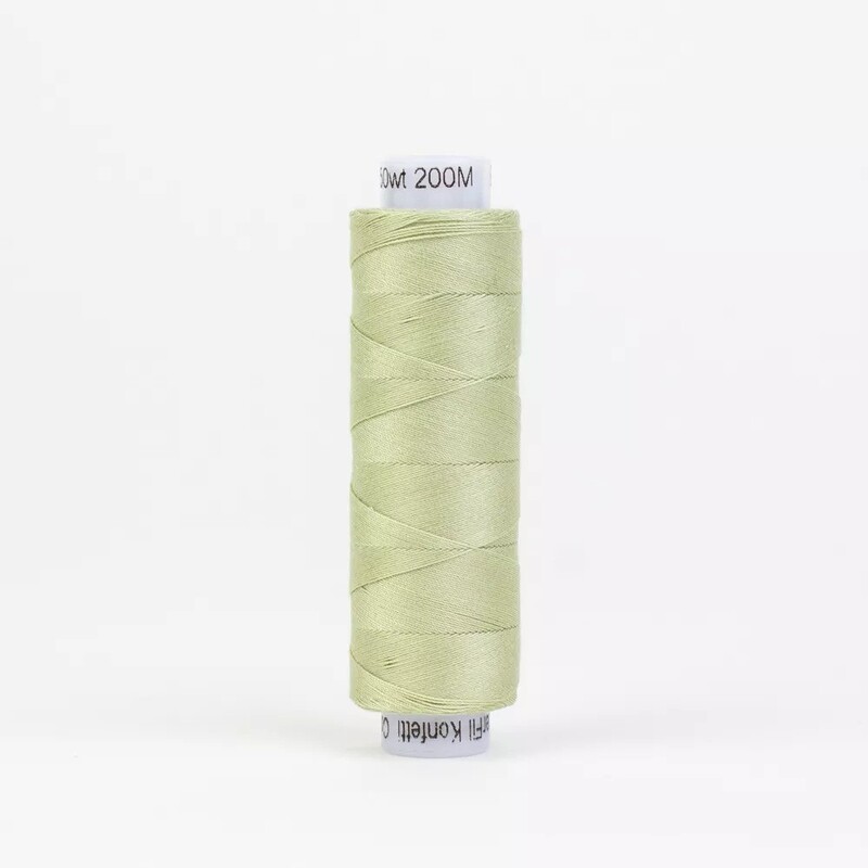 Spool of KT700 Light Sage Green isolated on a white background