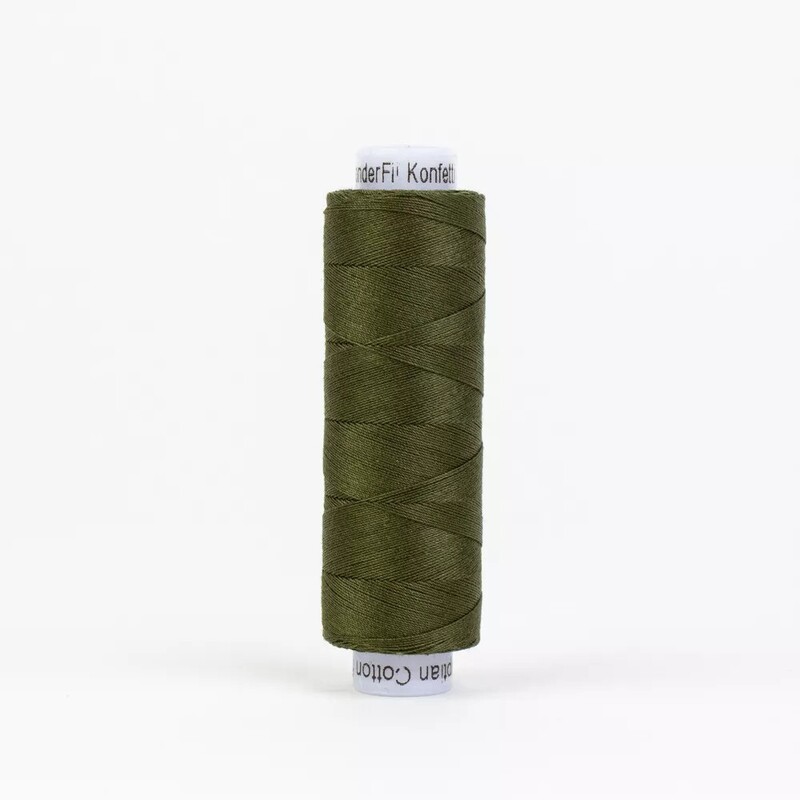 Spool of KT707 Pine Green isolated on a white background