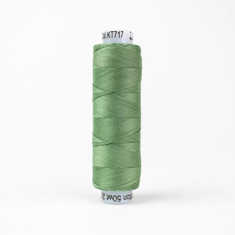 Spool of KT717 Army Green isolated on a white background