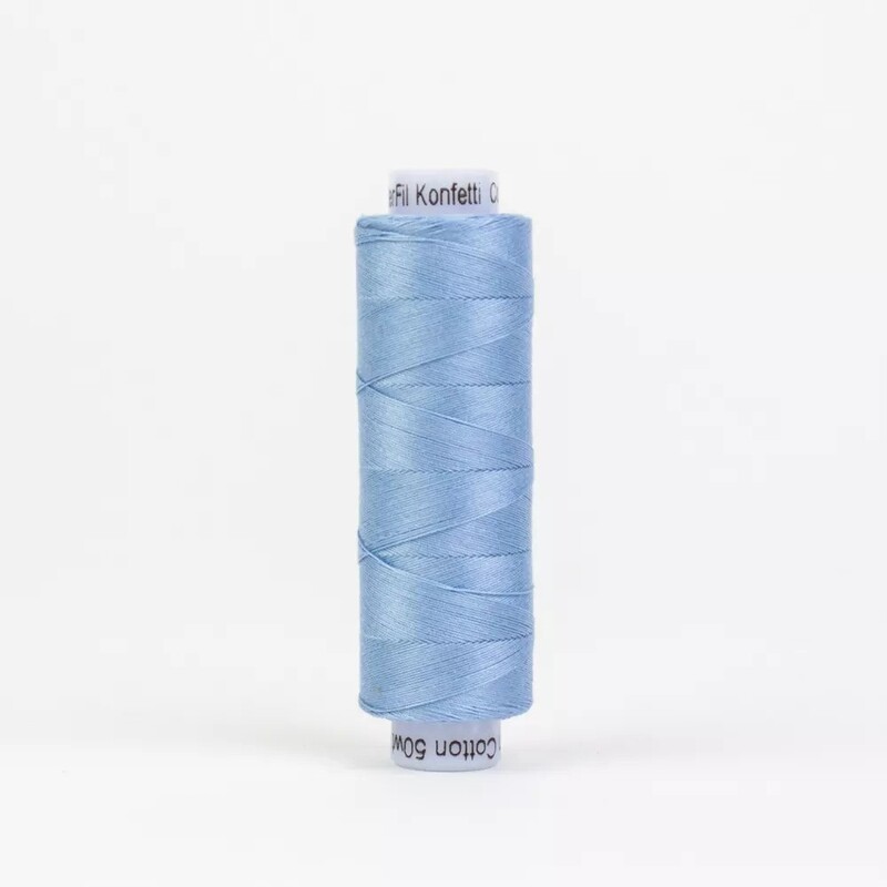 Spool of KT609 Sky Blue isolated on a white background