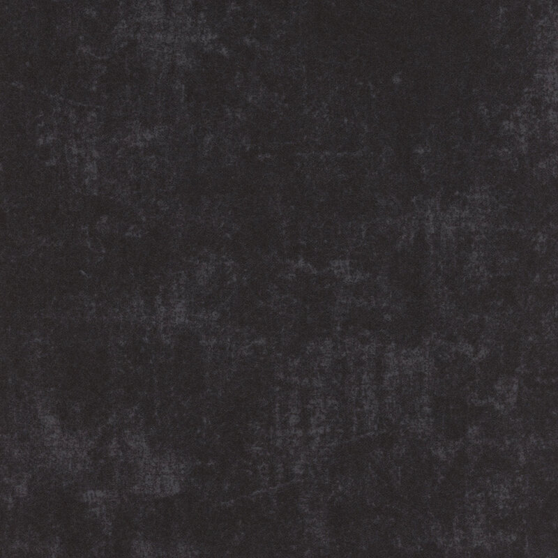 A swatch of onyx flannel fabric with a grunge texture.