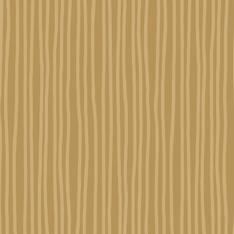 Brown fabric with light tonal stripes messily running horizontally.