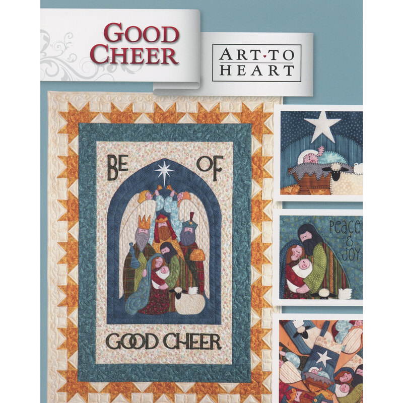 The front of the Good Cheer pattern by Art to Heart featuring a nativity scene