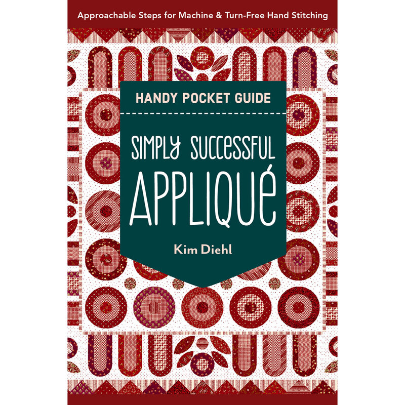 The front of the Simply Successful Applique book showing a quilt with lots of round blocks
