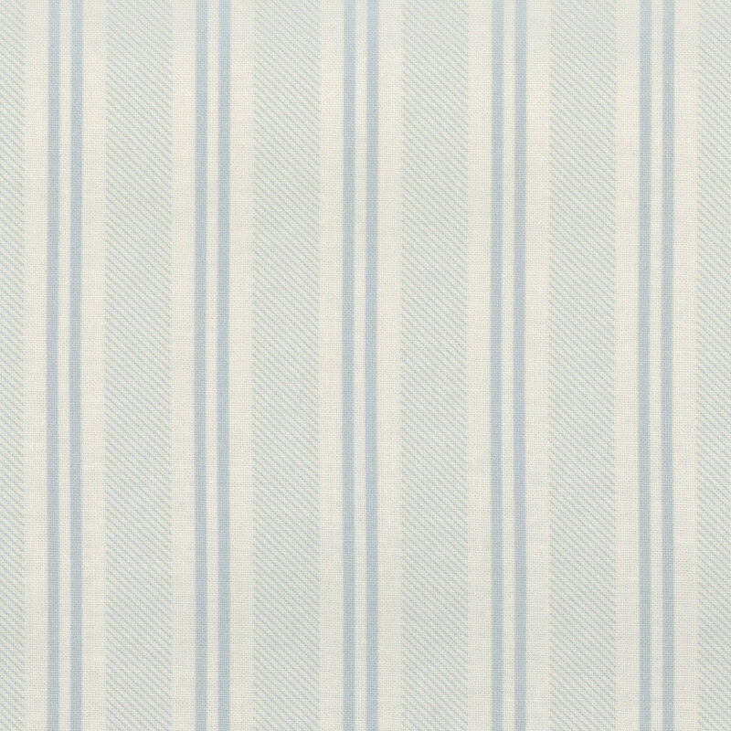 Pastel blue fabric with a stripe pattern