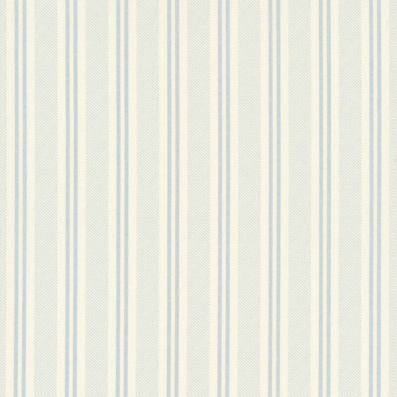 Pastel blue fabric with a stripe pattern.