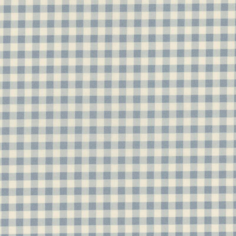 White fabric with a light blue gingham pattern