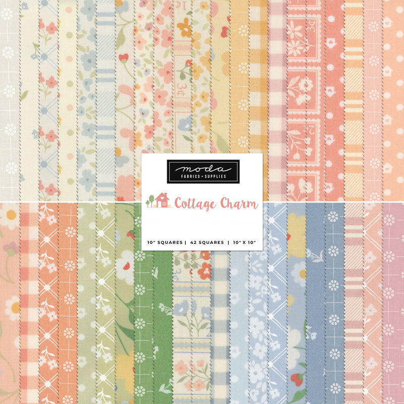 Collage of fabric available in this collection