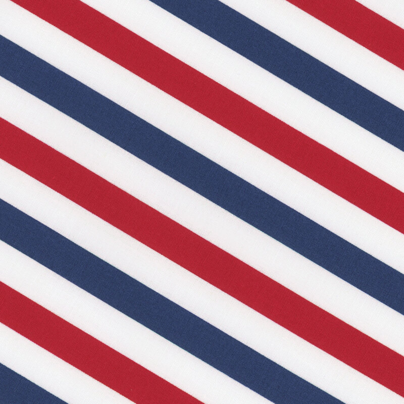 white fabric with patriotic stripes