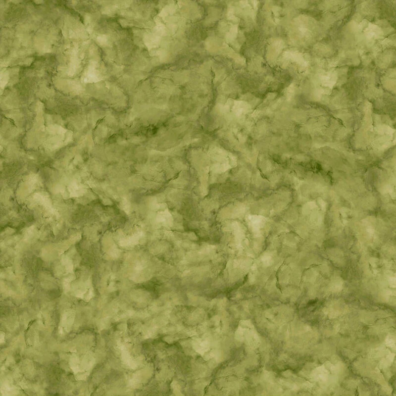 Apple green fabric with a mottled design