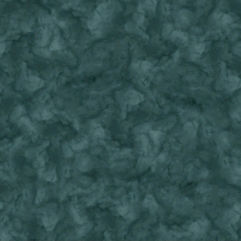 Dark Teal fabric with a mottled design