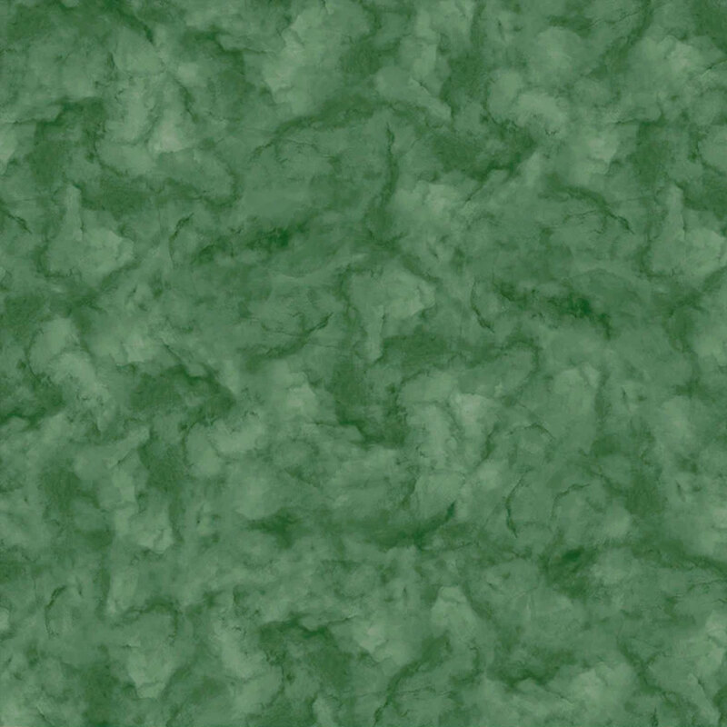 Green fabric with a mottled design
