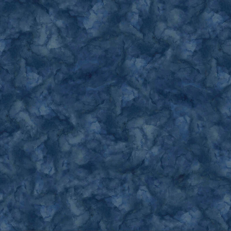 Denim blue fabric with a mottled design