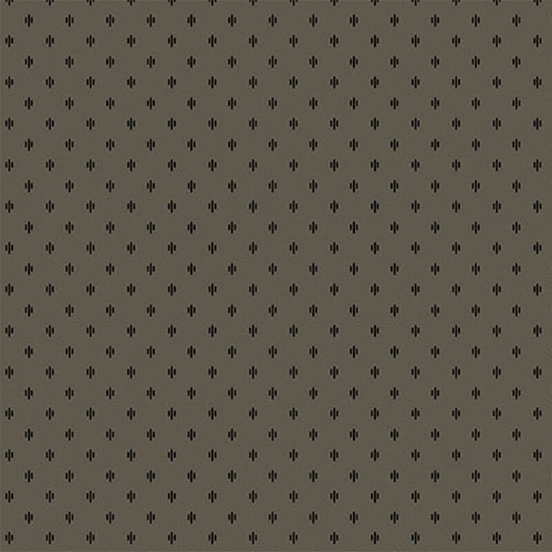 Pewter gray fabric with black geometric clusters