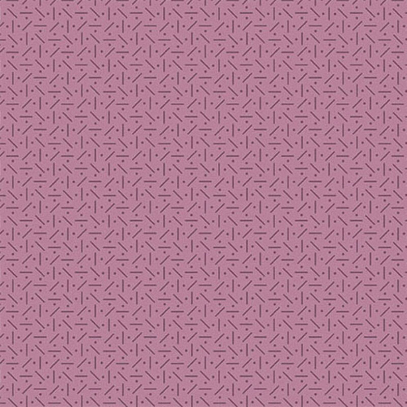 A lavender fabric featuring a tonal scatter pattern.