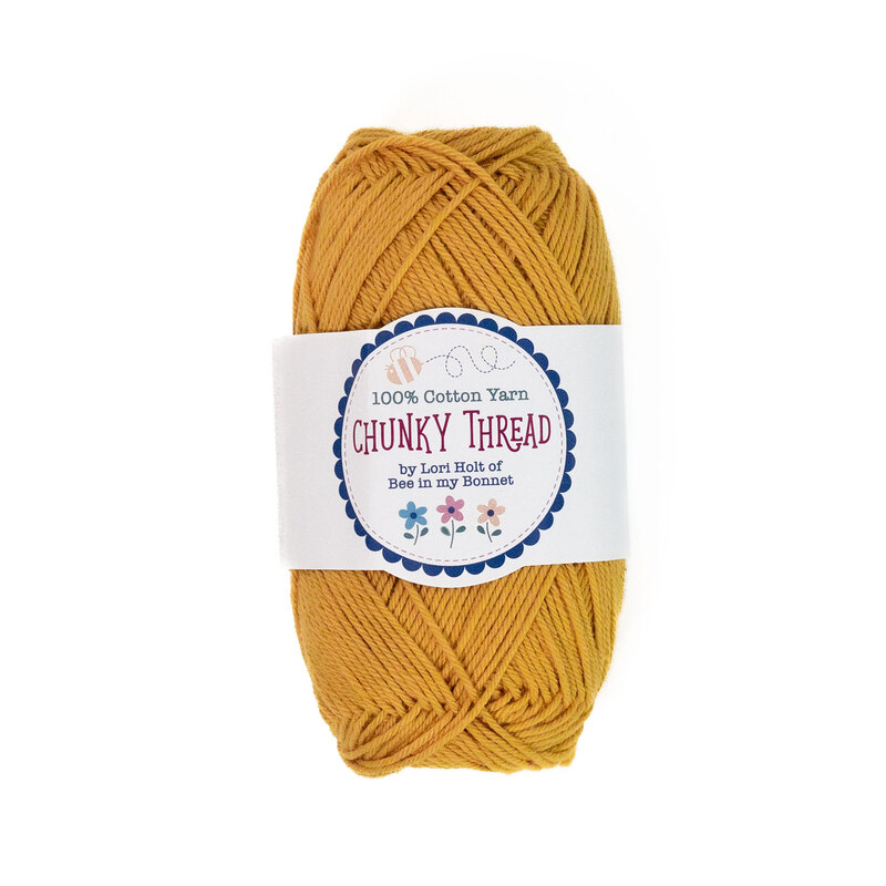 A skein of the Honey Chunky Thread, isolated on a white background.