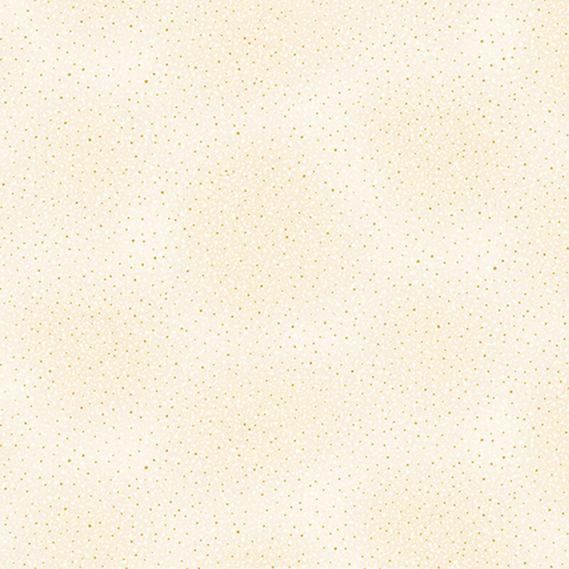 Mottled cream fabric with pinprick dots and dotted metallic accents.