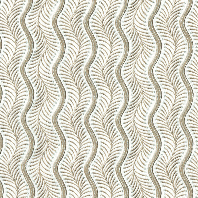 Pattern of wavy lines in grey and cream tones on a light background.