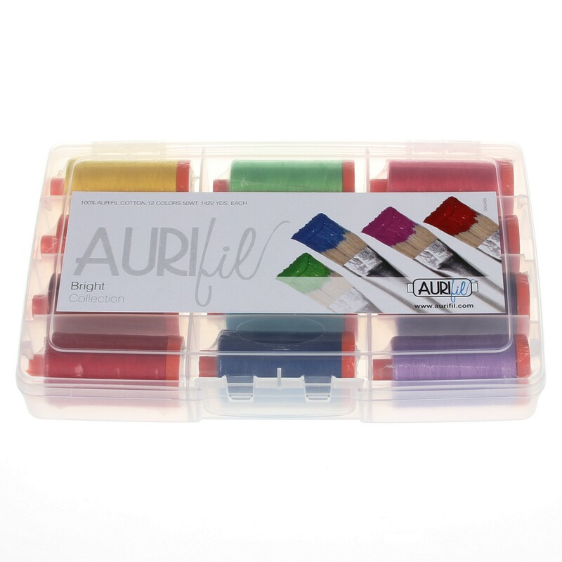 Aurifil Home Collection Bright 12 Large Spools 50wt