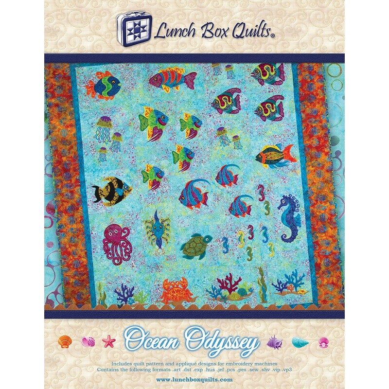 CD Ocean Odyssey Embroidery Applique Quilt Pattern