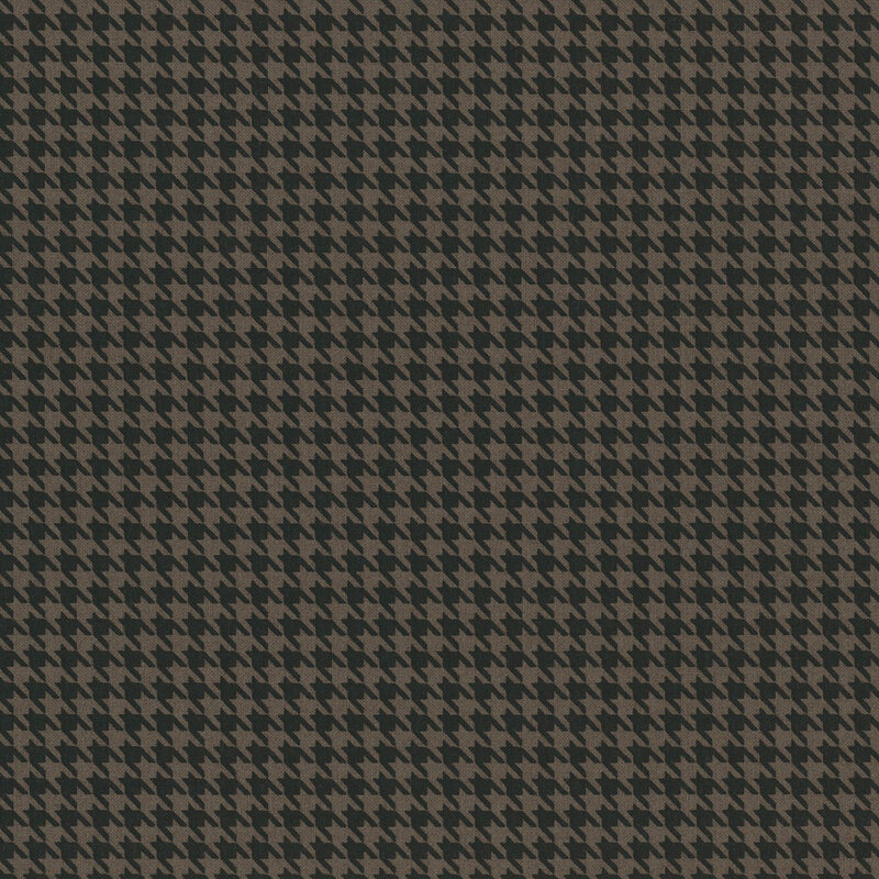 Black and warm gray houndstooth.