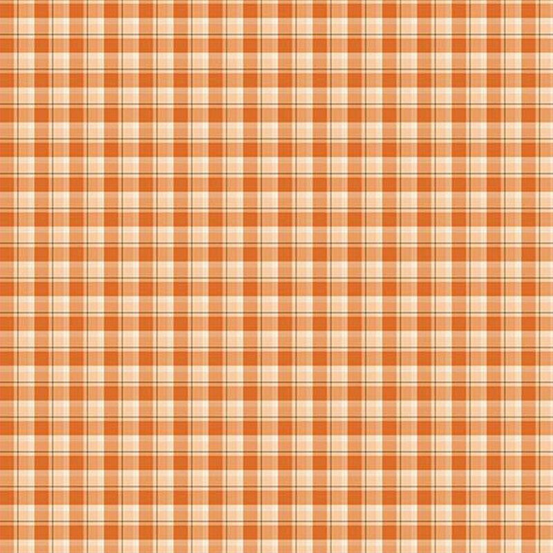 A light orange and cream plaid fabric