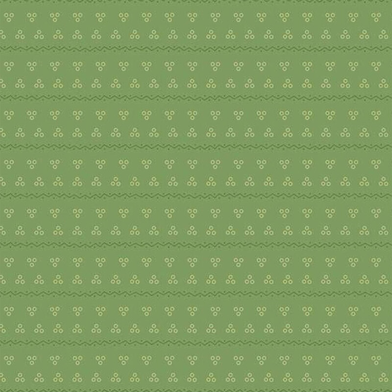 A repeated pattern of small, circle dots on a light green background.