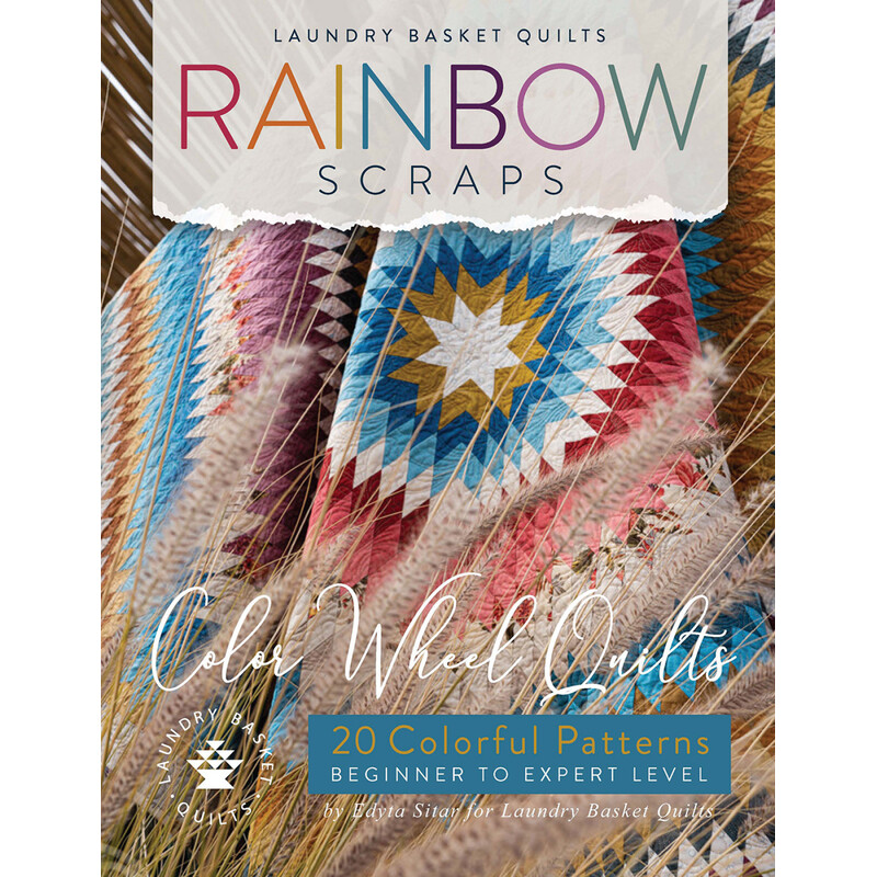 Front cover of the pattern book, featuring a starry diamond quilt among long grasses.