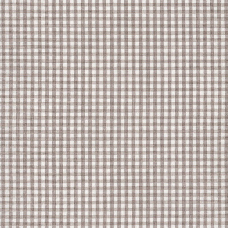 Gray and white gingham fabric.