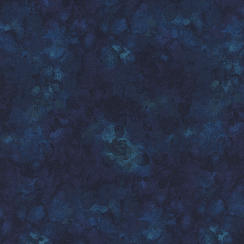 Abstract dark blue fabric featuring varied shades and a fluid, organic appearance.